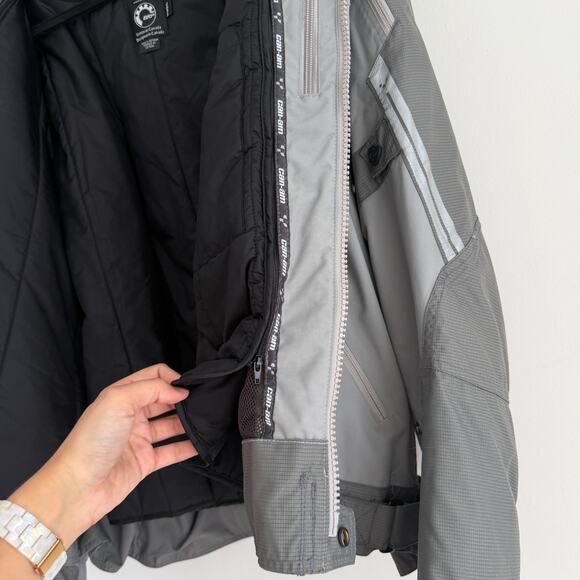 Can-Am Spyder BRP Jacket Mens XXL Gray Cruise Coat Riding Motorcycle Biker RPM - Picture 8 of 14